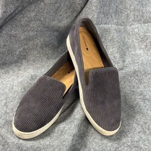 Birdies slip on and go ribbed Charcoal Slip-On Loafers shoes 8.5